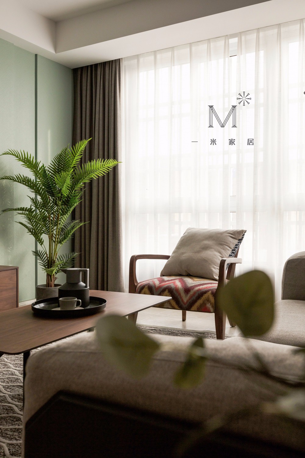 一米家居打造 150㎡现代简约清新空间-3