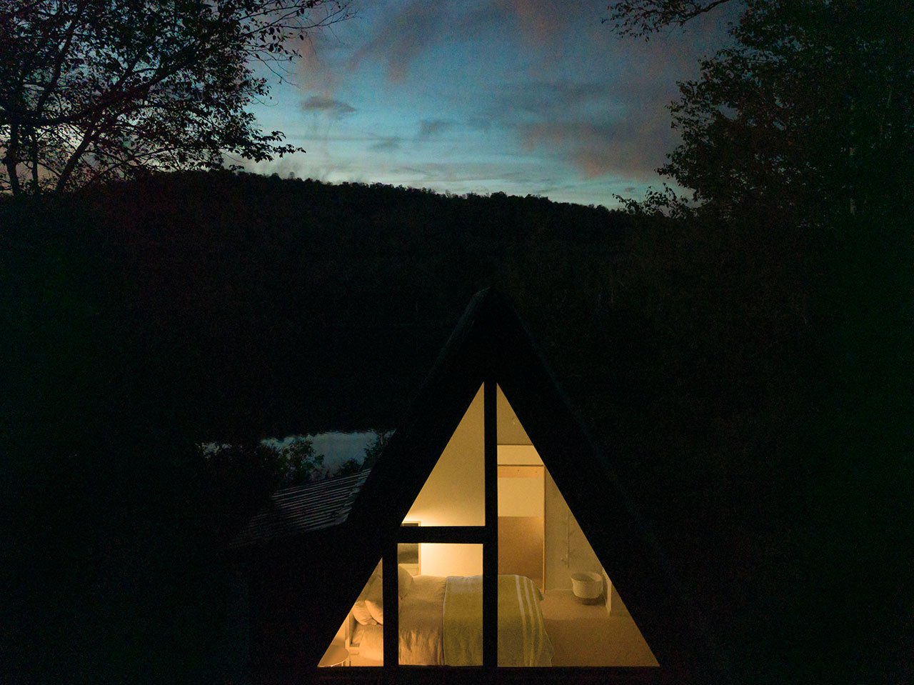 An A-Frame Storybook Hideaway in Canada’s Laurentian Mountains-58