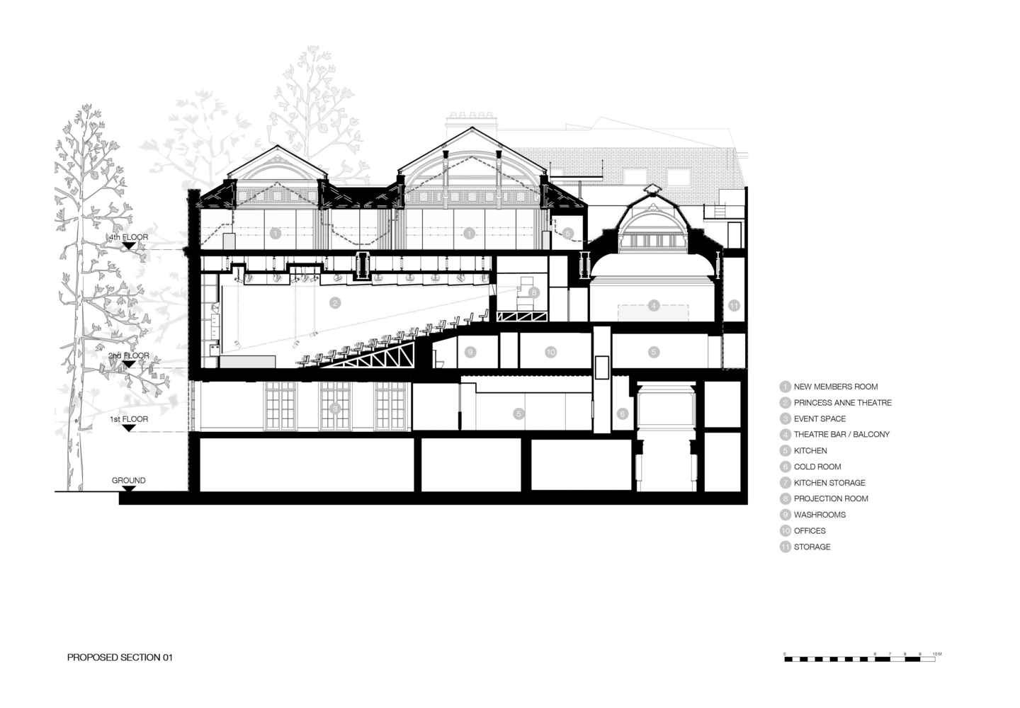 BAFTA 总部焕新丨英国伦敦丨Benedetti Architects-34