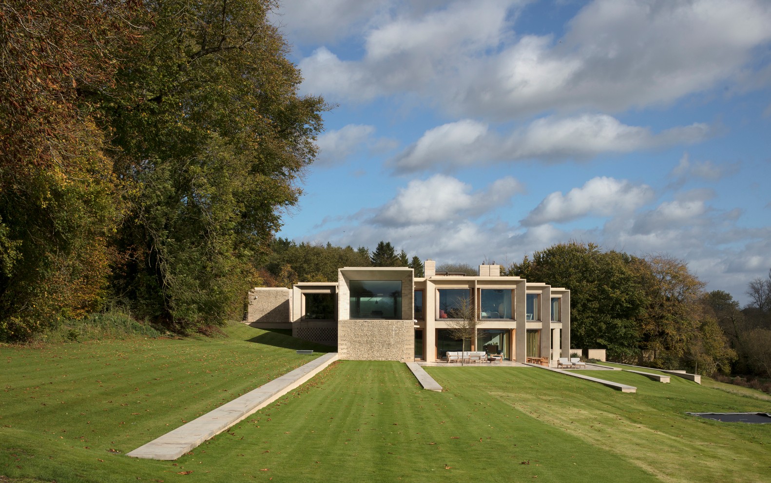 汉普郡住宅 | 融入自然的双层景观之家-21