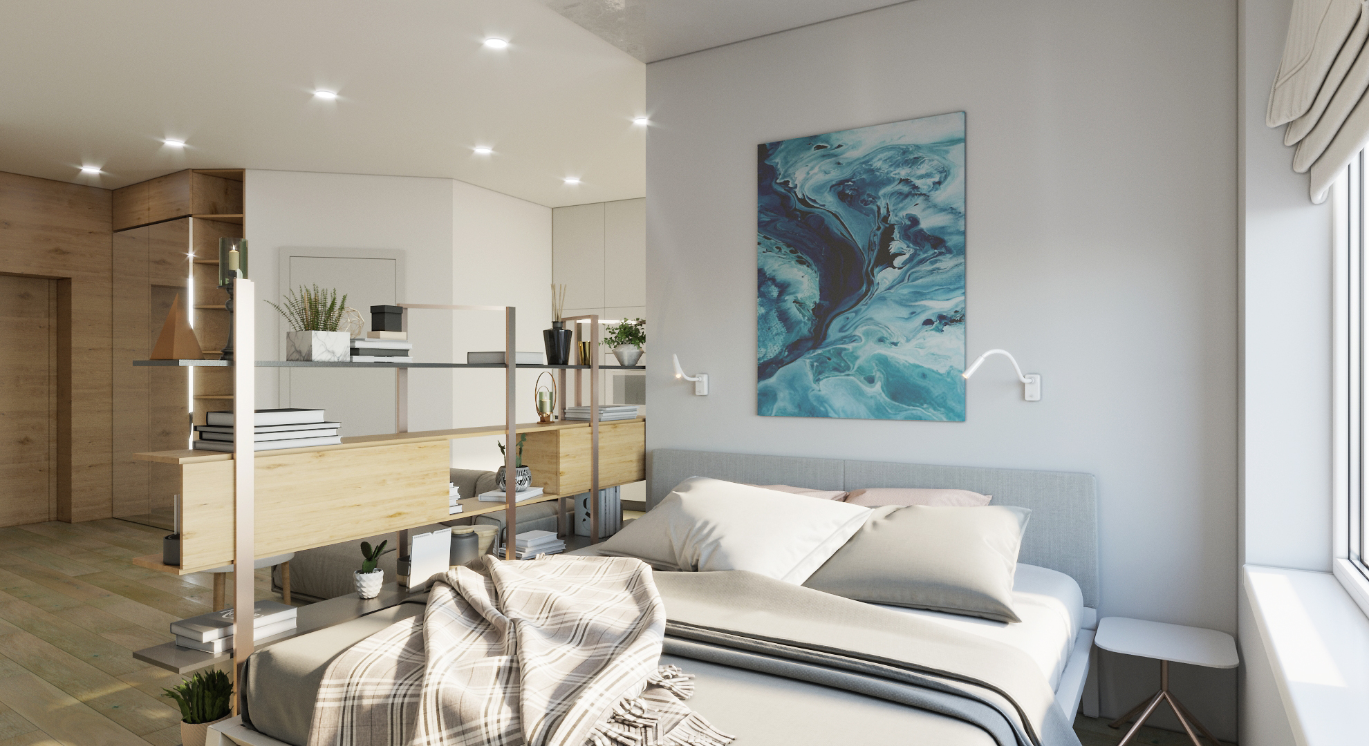 однокомнатная студия под сдачу-4