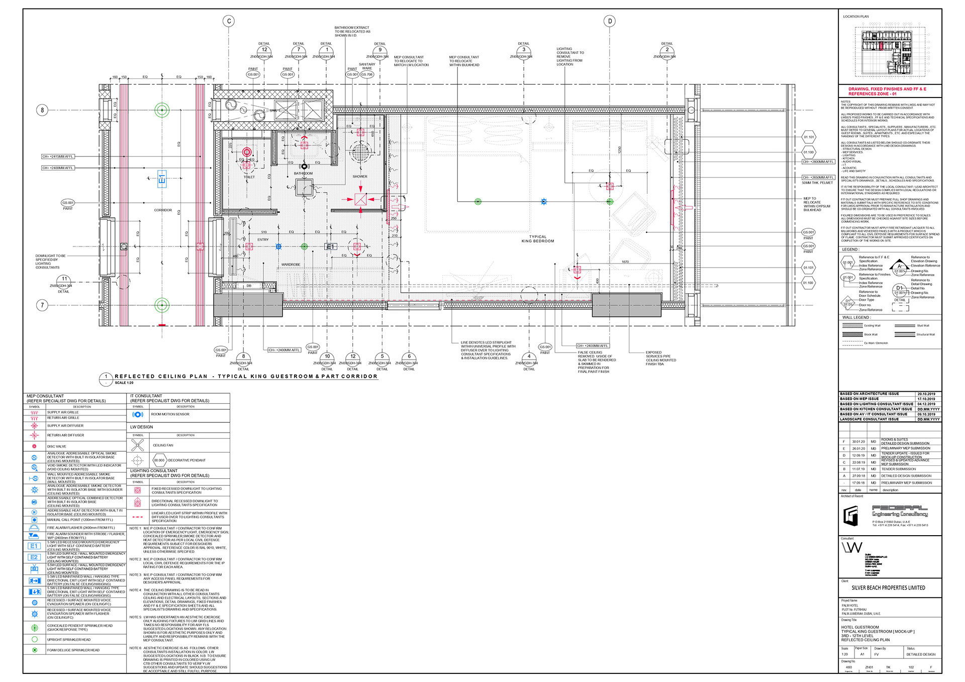 2D AutoCAD - Hotel Guestroom @ Palm Hotel-1