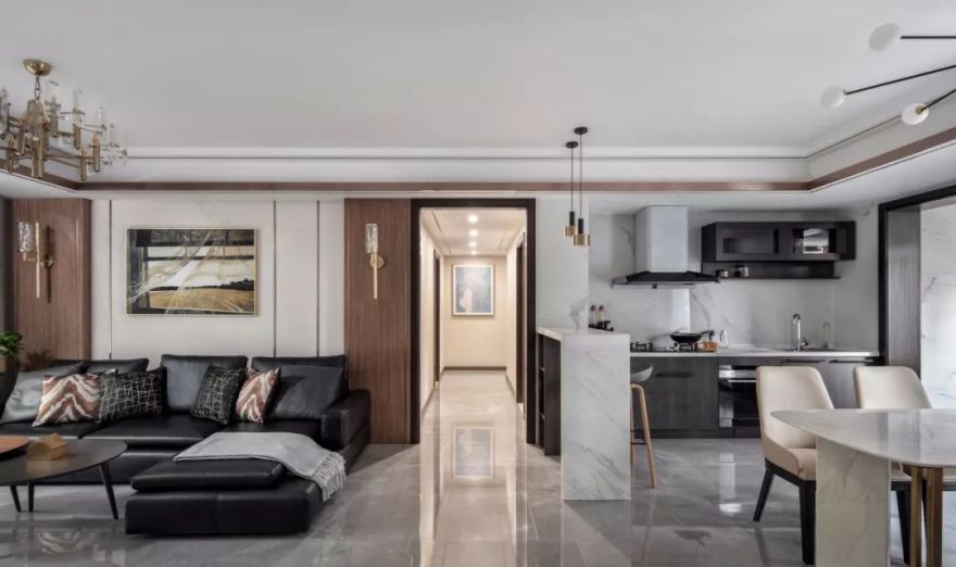 武汉天地现代轻奢三室两厅,诗意家居让生活更美好-31