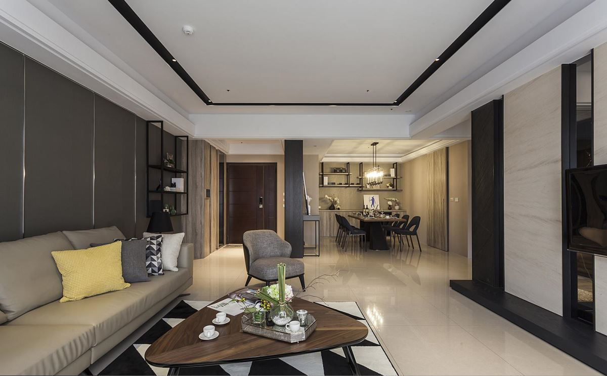 沐澄设计--68坪四房 ‧ 现代风时尚住宅-3