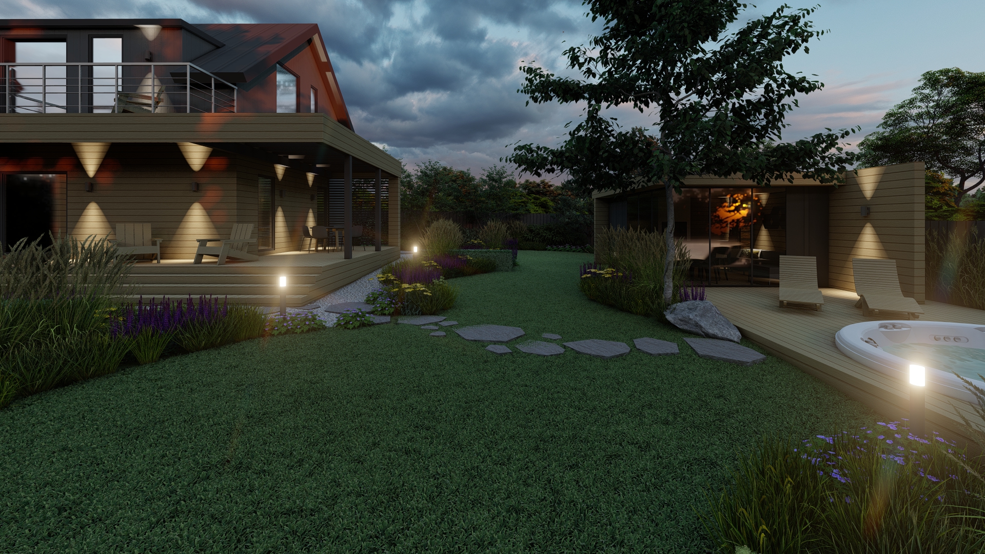 Oka河畔夏季别墅景观美化项目-32