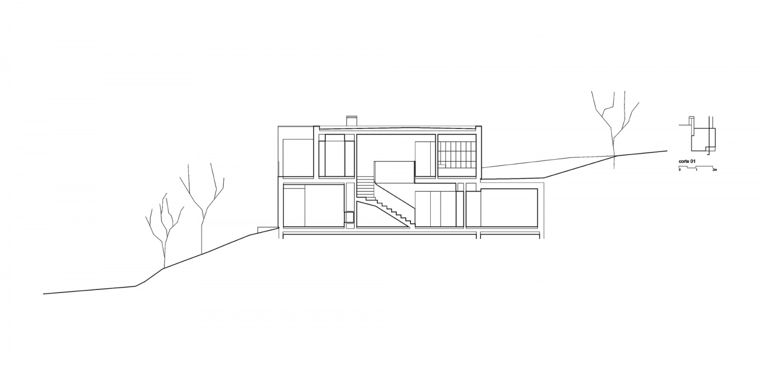 葡萄牙 Agueda 住宅——地形与空间的完美融合-47