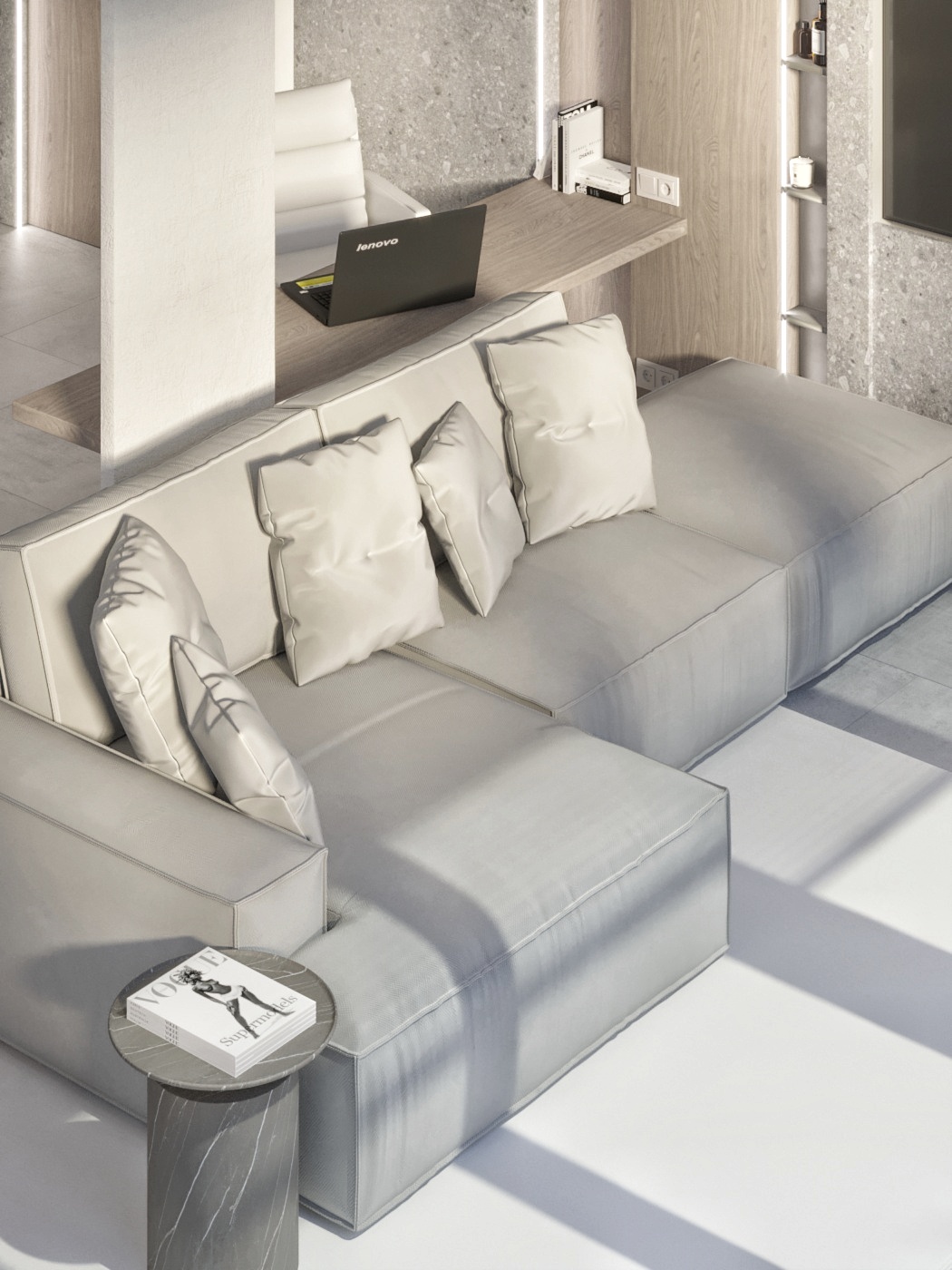 泰国芭提雅别墅客厅,厨房及餐厅翻新设计丨Katerina Perez de Tagle-8