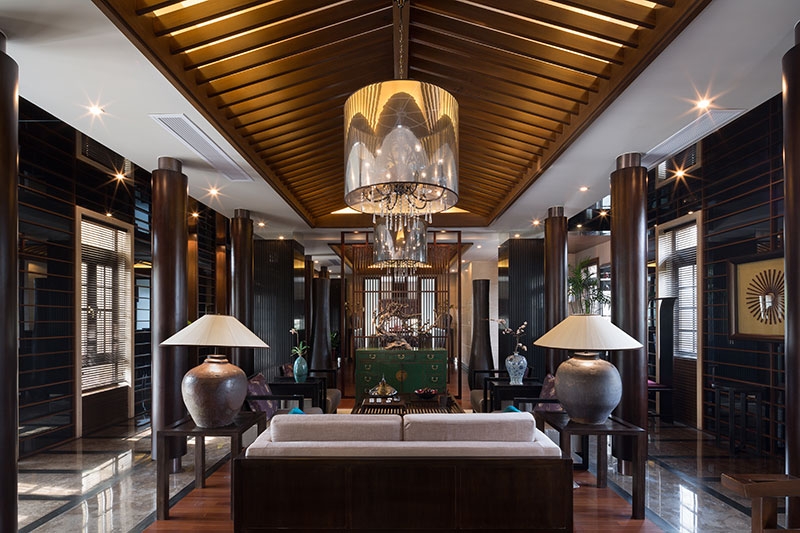 中星红庐中式别墅样板房-9