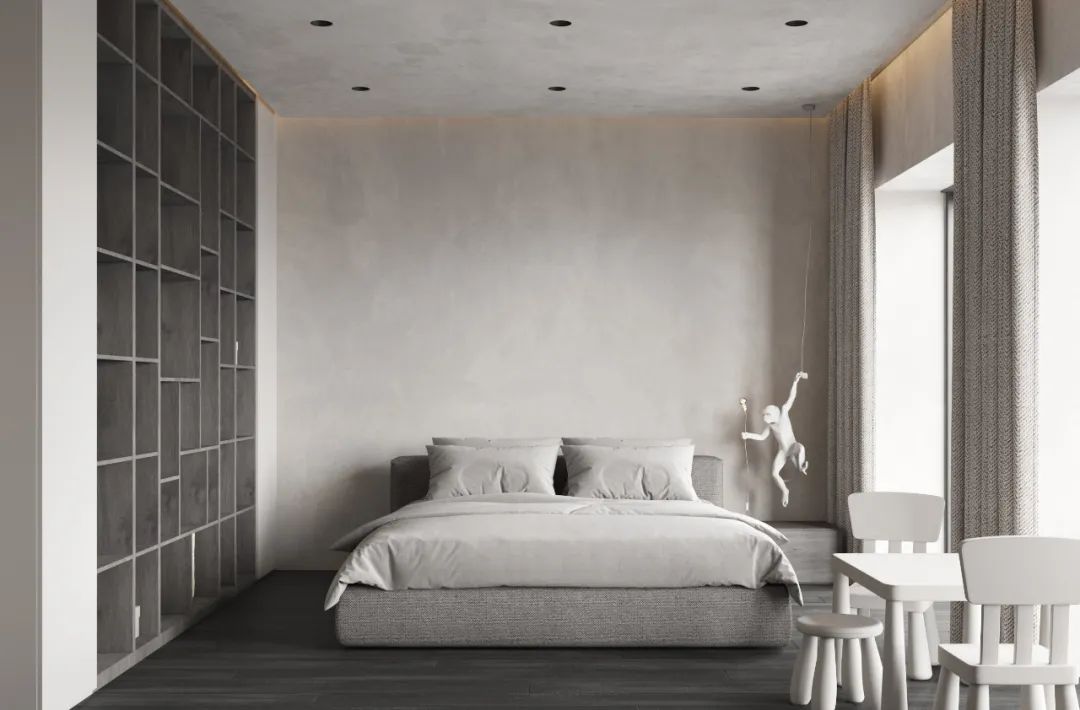 235㎡极简灰住宅丨DINARA YUSUPOVA-15