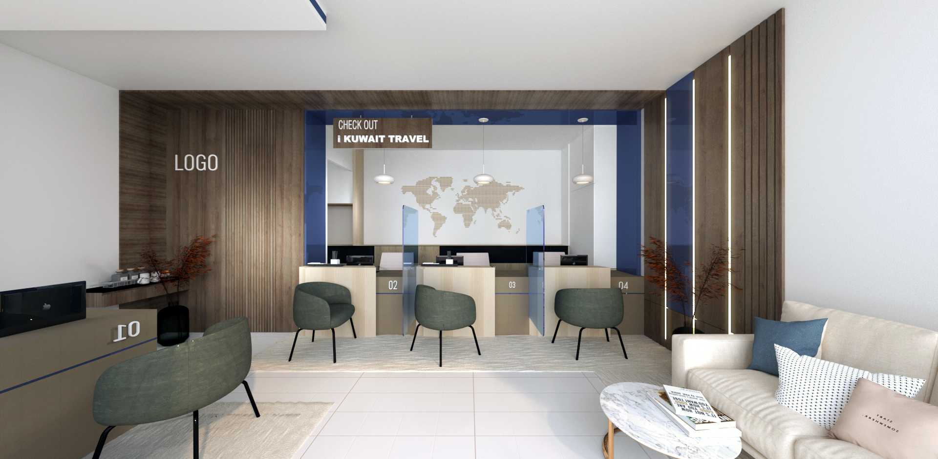 科威特旅行社零售室内设计-2