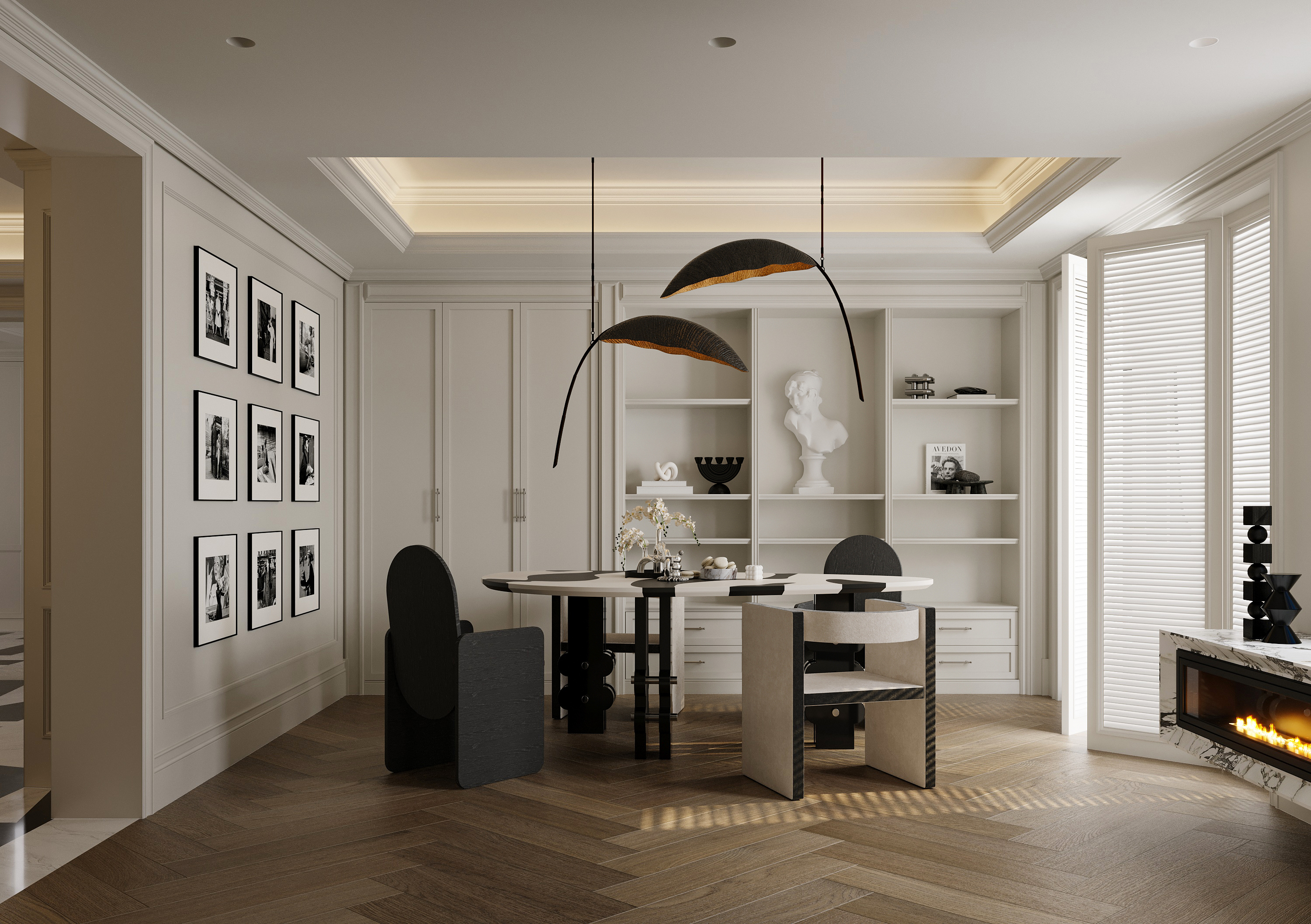 西派少城黑白法式丨月桂山设计事务所-10