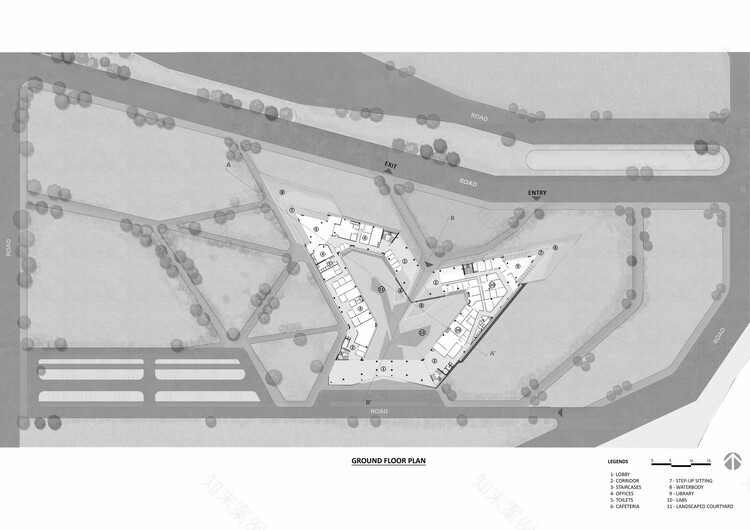 印度办公室庭院设计丨Sanjay Puri Architects-6