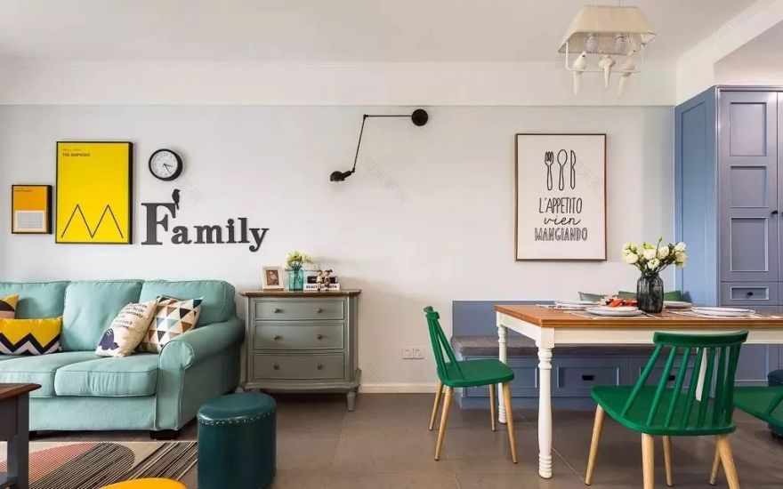 82㎡现代美式,清新优雅,浪漫高档!-7