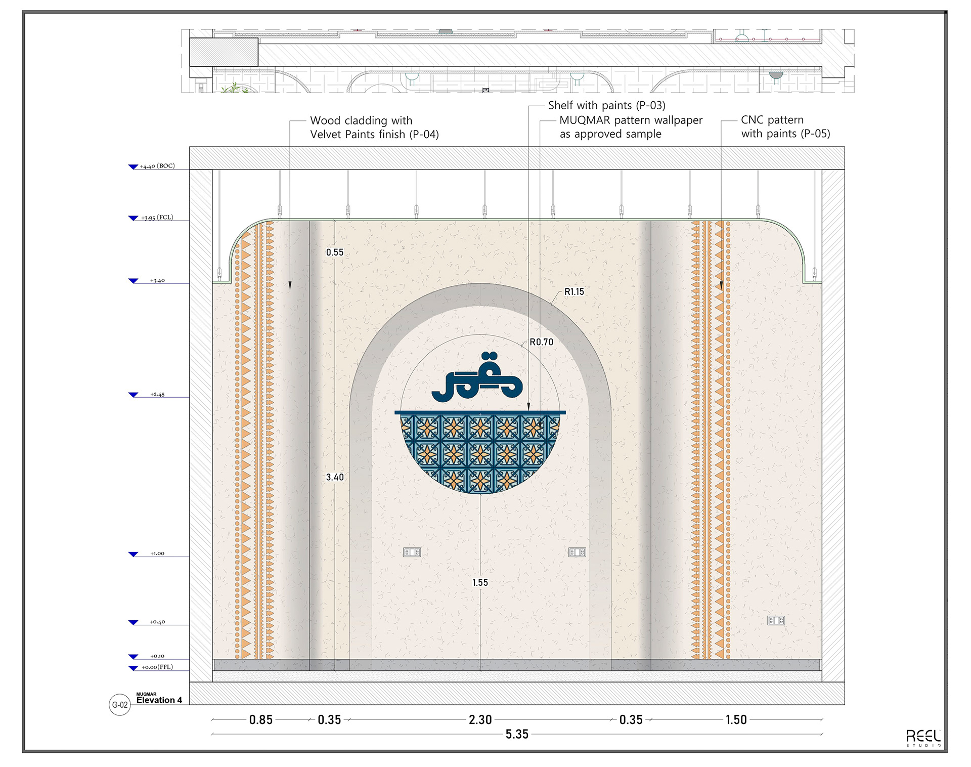 咖啡厅与餐厅施工图纸丨Reel Studio-15