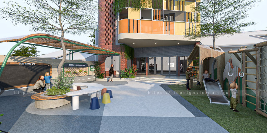 GREEN MONTESSORI(鸿基绿色蒙特梭利幼儿园)丨越南丨iDesign越南-12