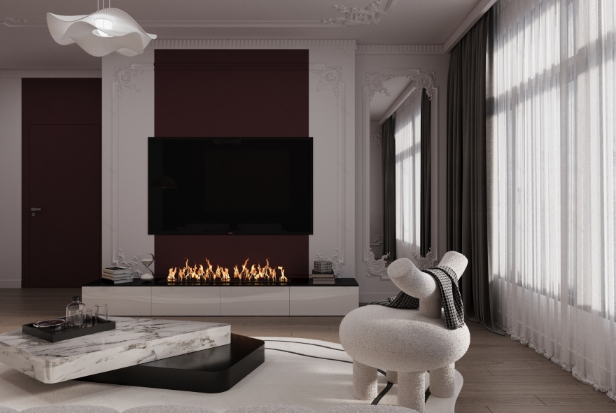 新古典风格客厅-8