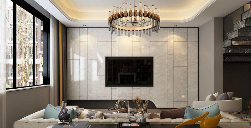 太和玫瑰庄园现代复式，金属线条打造高级灰白空间-6