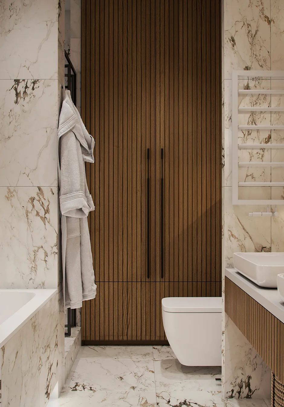 85㎡现代轻奢三居室设计丨Alexander Bocharov-42