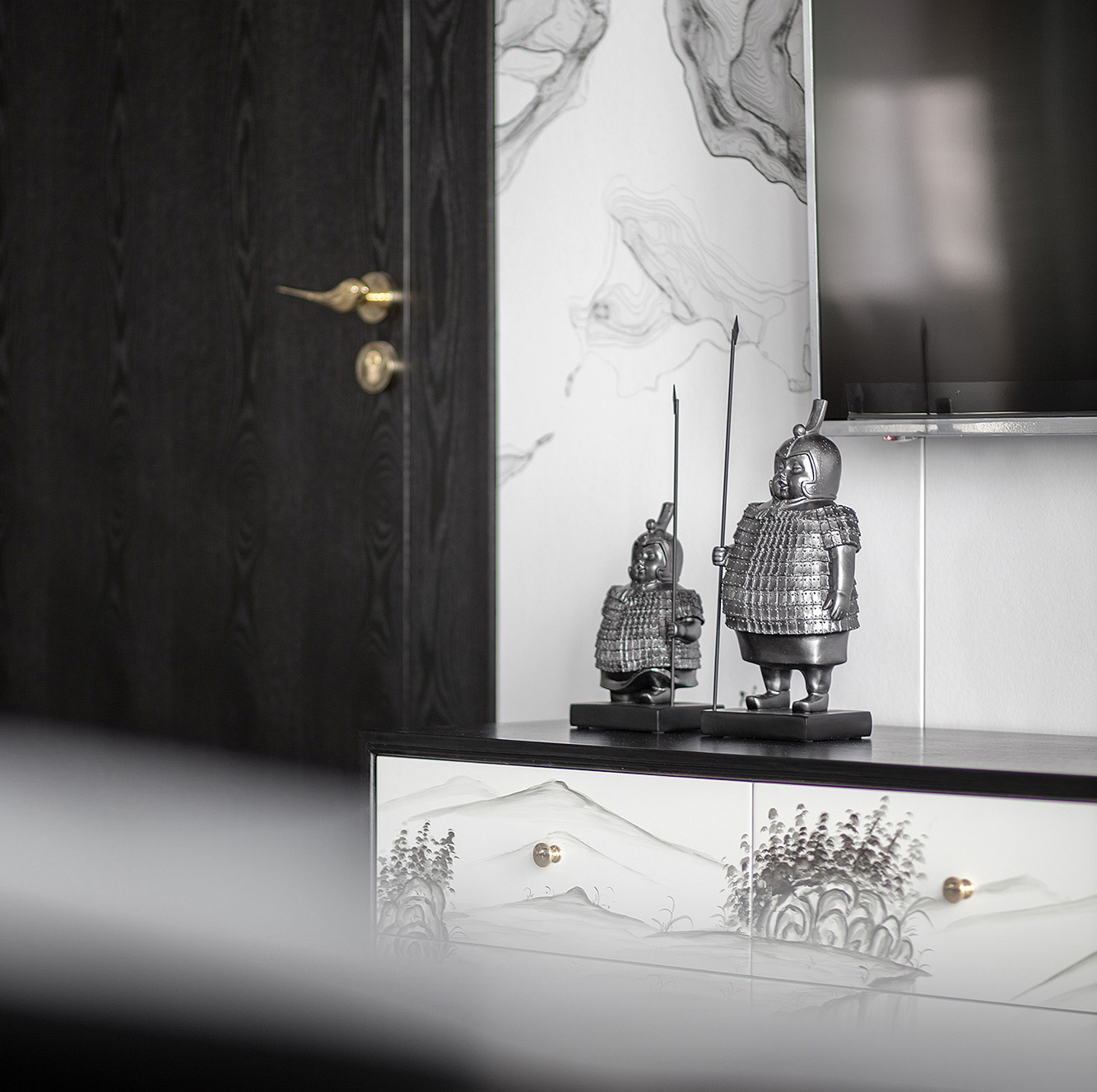 【新中式  瓯越韵】一个关于高级黑的水墨之居-62