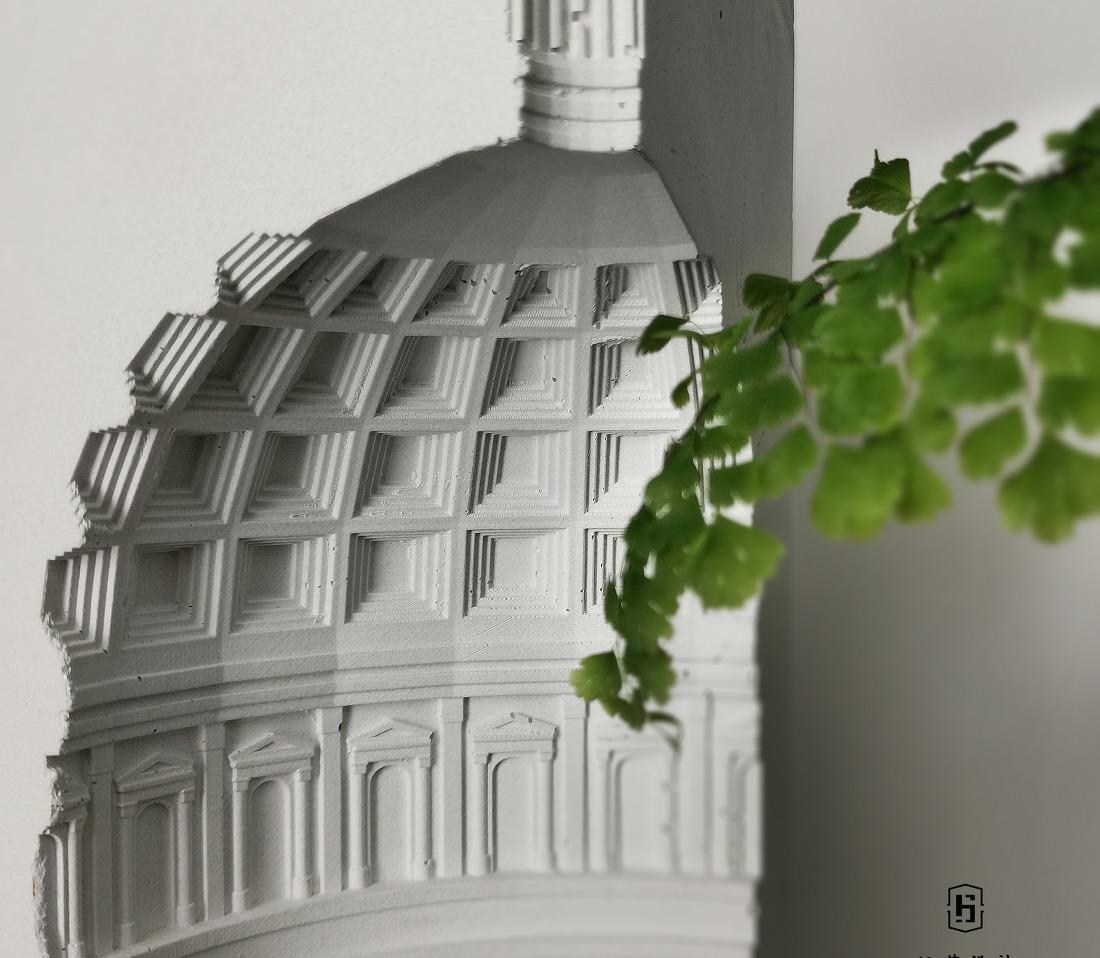 芜湖融悦东方 7 米开间客厅,个性鞋柜与开放式厨房设计-13