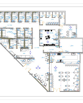 Working drawing of Women's Health Center in KSA