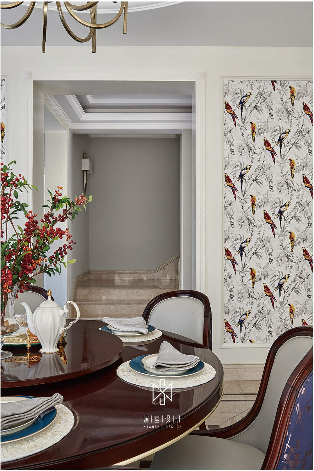 千岛湖玫瑰园 | 现代美式家居的优雅与精致-14