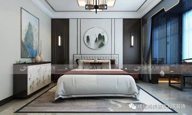 美域熙湖 170㎡新中式美学解读,传统与现代的完美融合-24