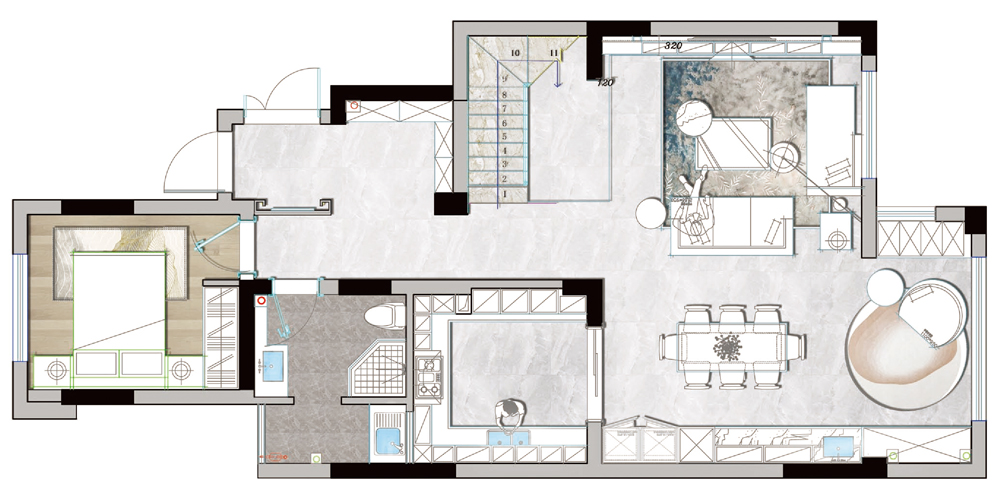 163㎡跃层现代风,三口之家理想生活丨DE 设计师事务所-18