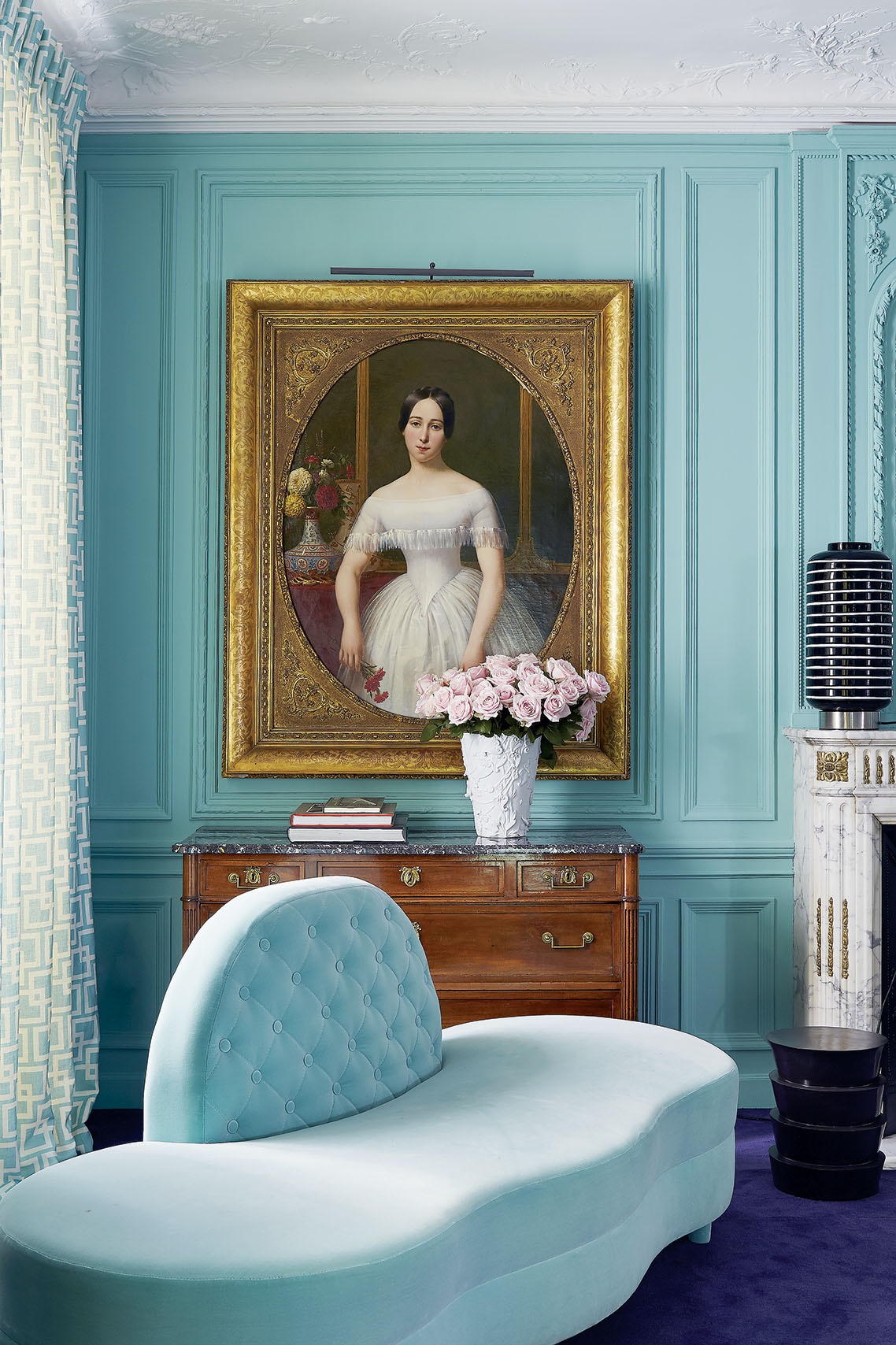 色彩主义设计师 Géraldine Prieur 奥斯曼风格的家丨法国巴黎丨法国色彩主义设计师兼家具设计师 Geraldine Prieur-9