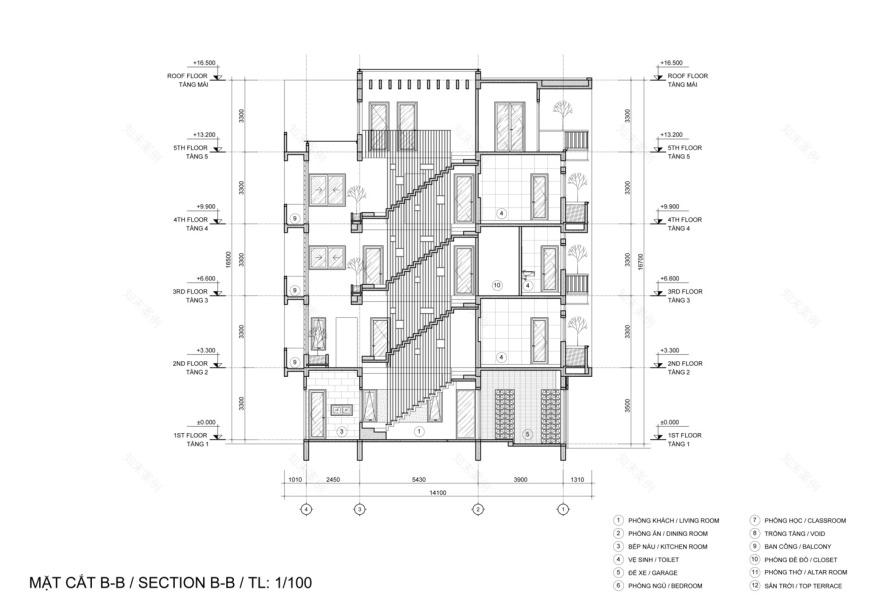 越南 NDT HH Home 绿色节能住宅设计-53