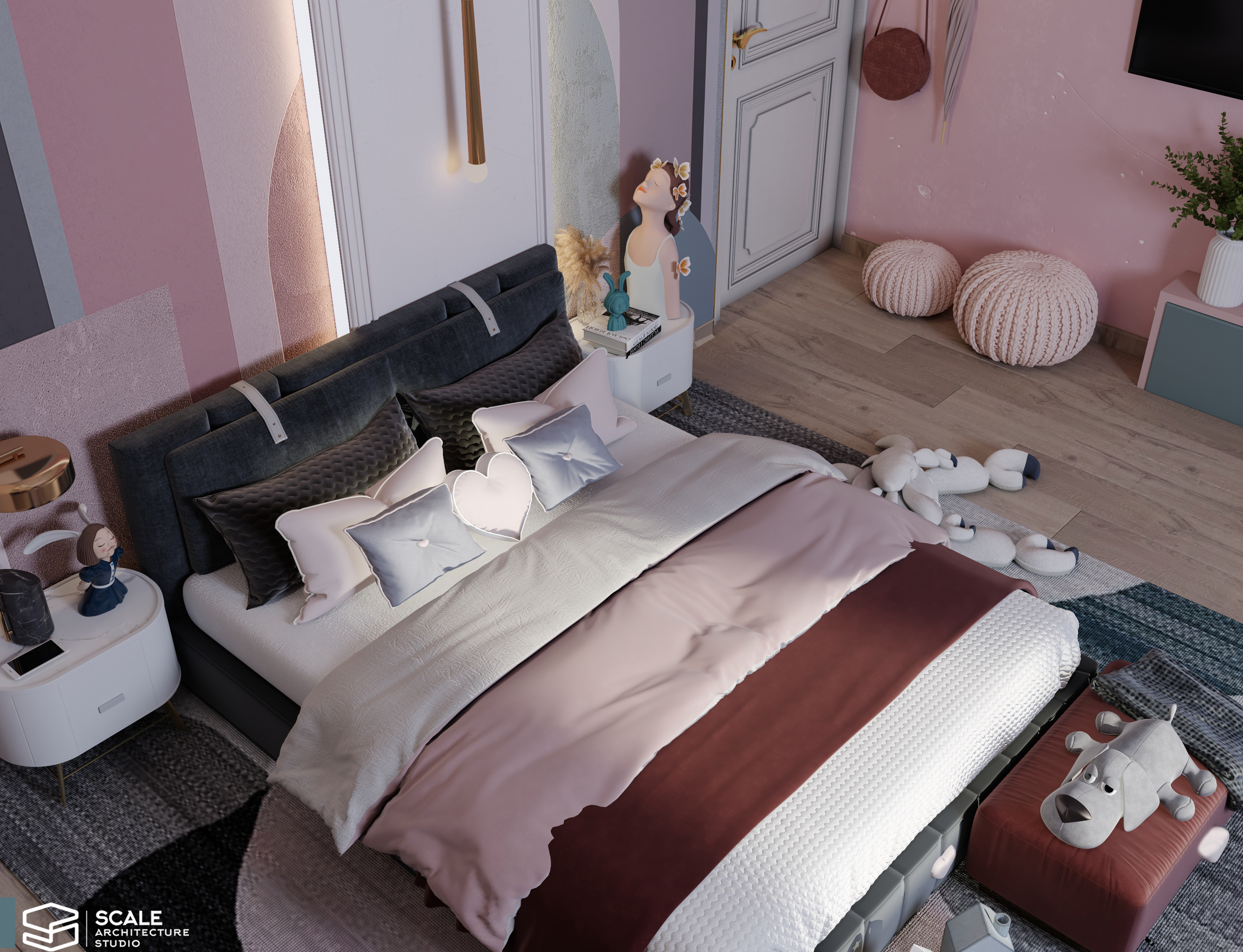 现代儿童卧室设计丨Scale Architecture studio office-9