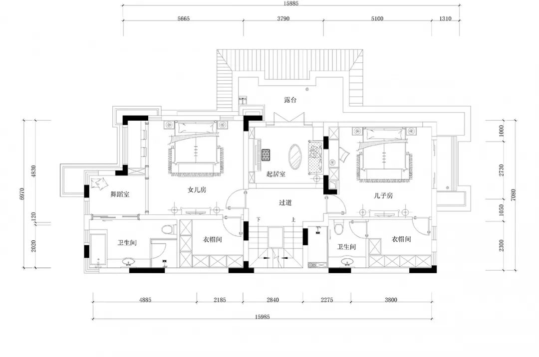 重庆独栋别墅美式轻奢风设计丨中国重庆丨重庆乔金斯-4