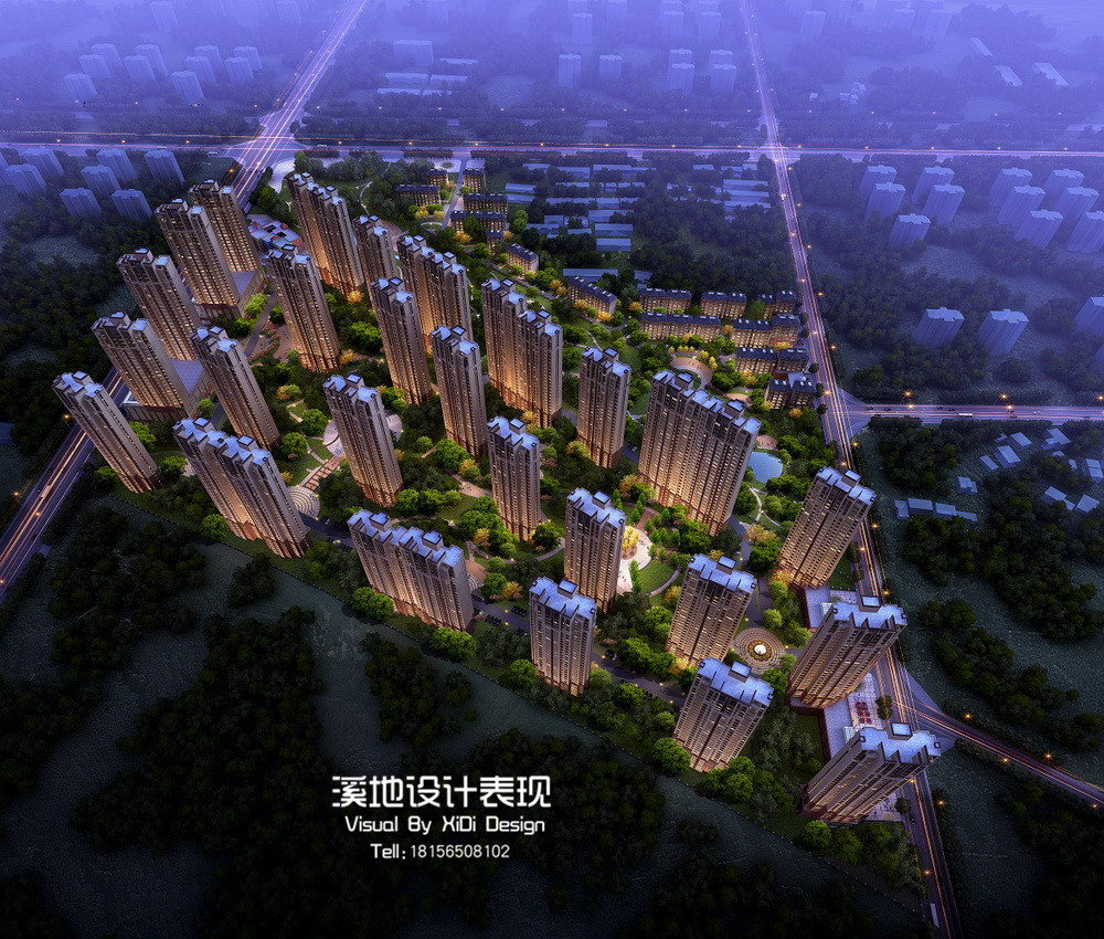 室外日景夜景透视鸟瞰                     -3