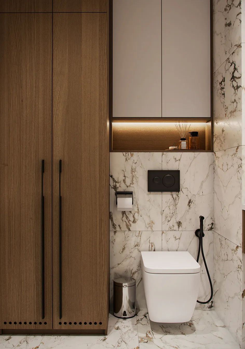 85㎡现代轻奢三居室设计丨Alexander Bocharov-25