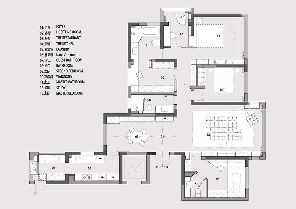 极简之家的艺术韵律与生活温度丨科盛装饰设计-84