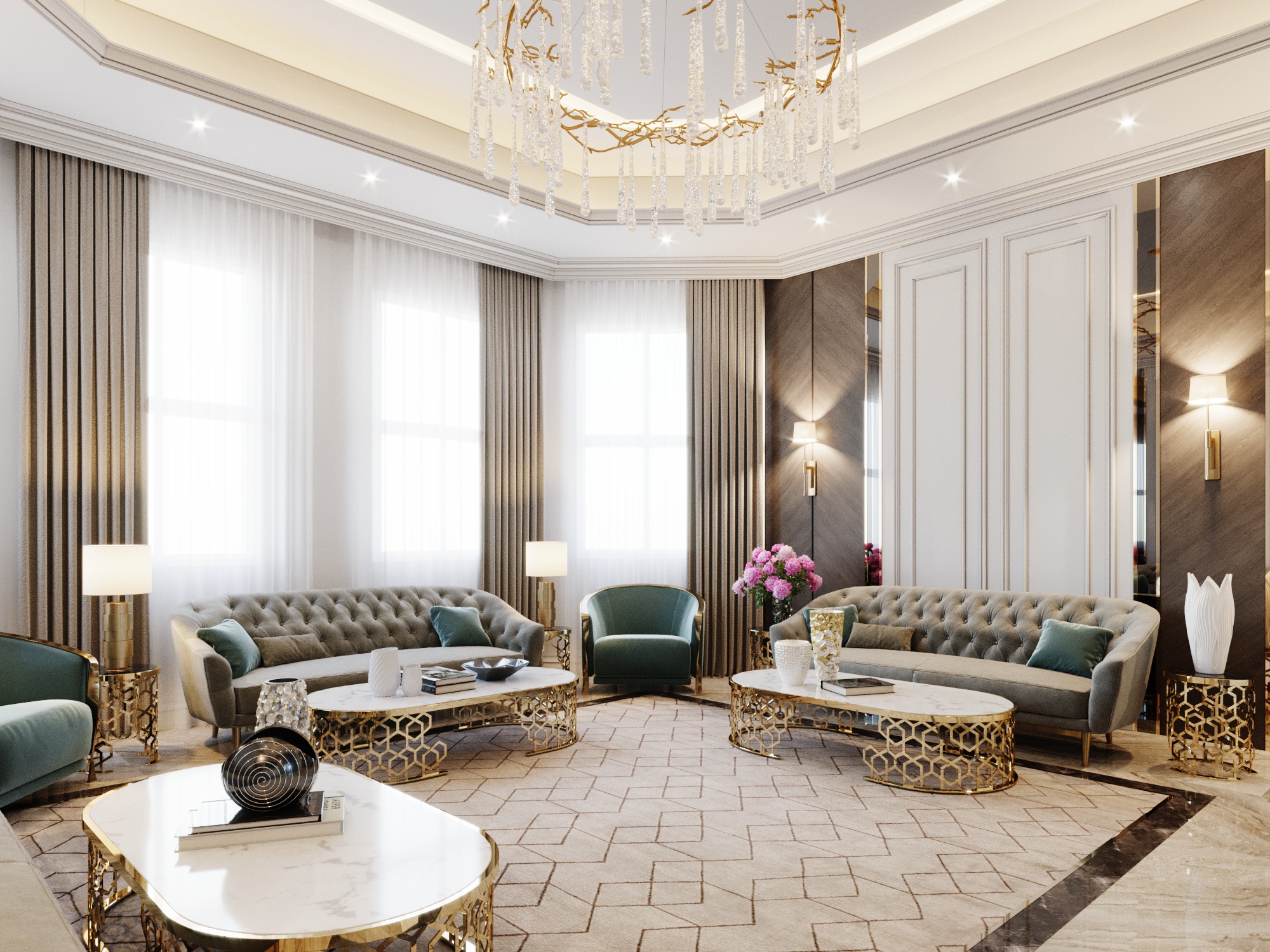 新古典主义别墅丨Shady Salah-29