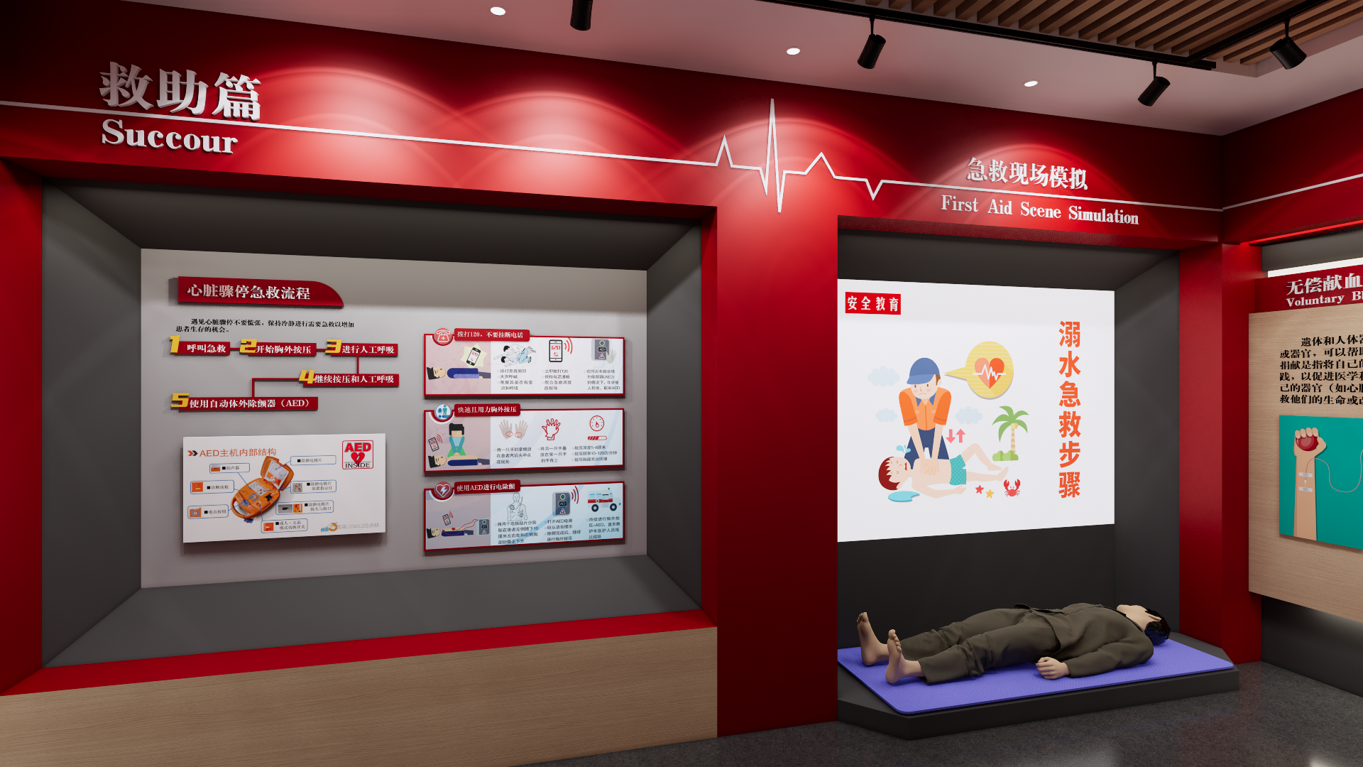 淮安红十字会主题展厅-9