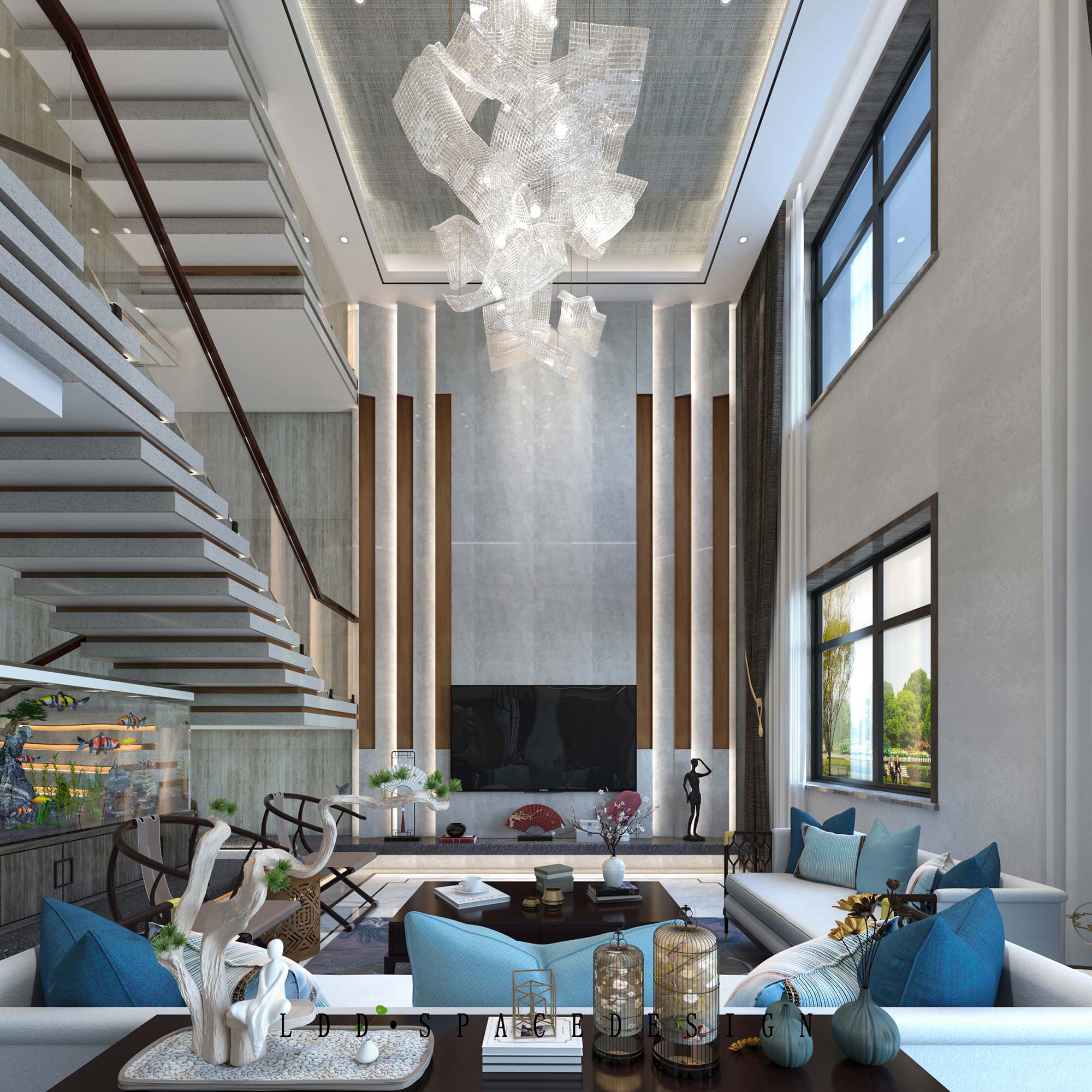 新中式雅居,LDD 周良设计诠释东方美学-7