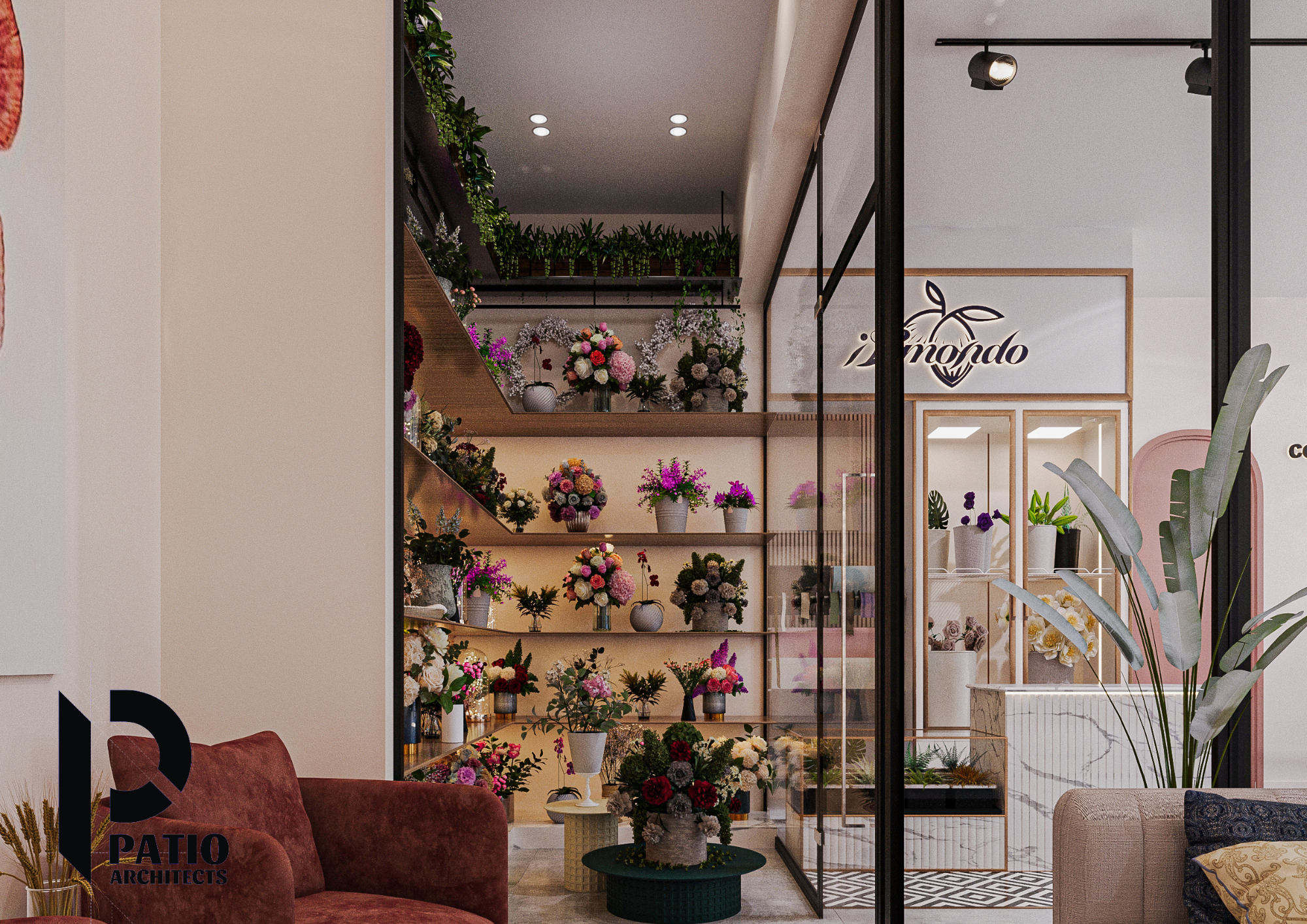 鲜花巧克力商店丨PATIO ARCHITECTS-10