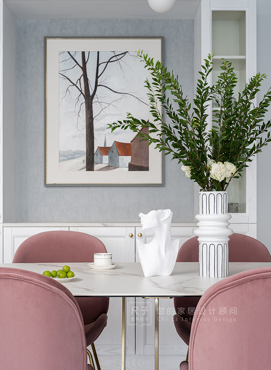 复古雕花+大胆撞色,告别平庸精装房丨中国深圳丨尺子室内设计-29