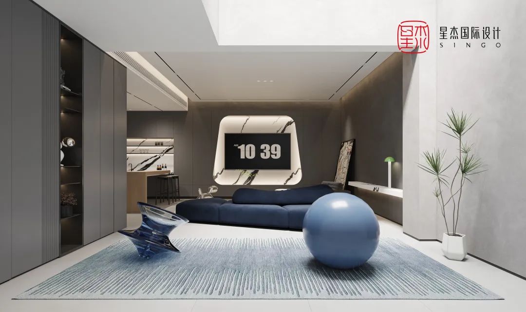 碧海蓝天的家 · 261㎡现代简约叠墅设计丨星杰-40