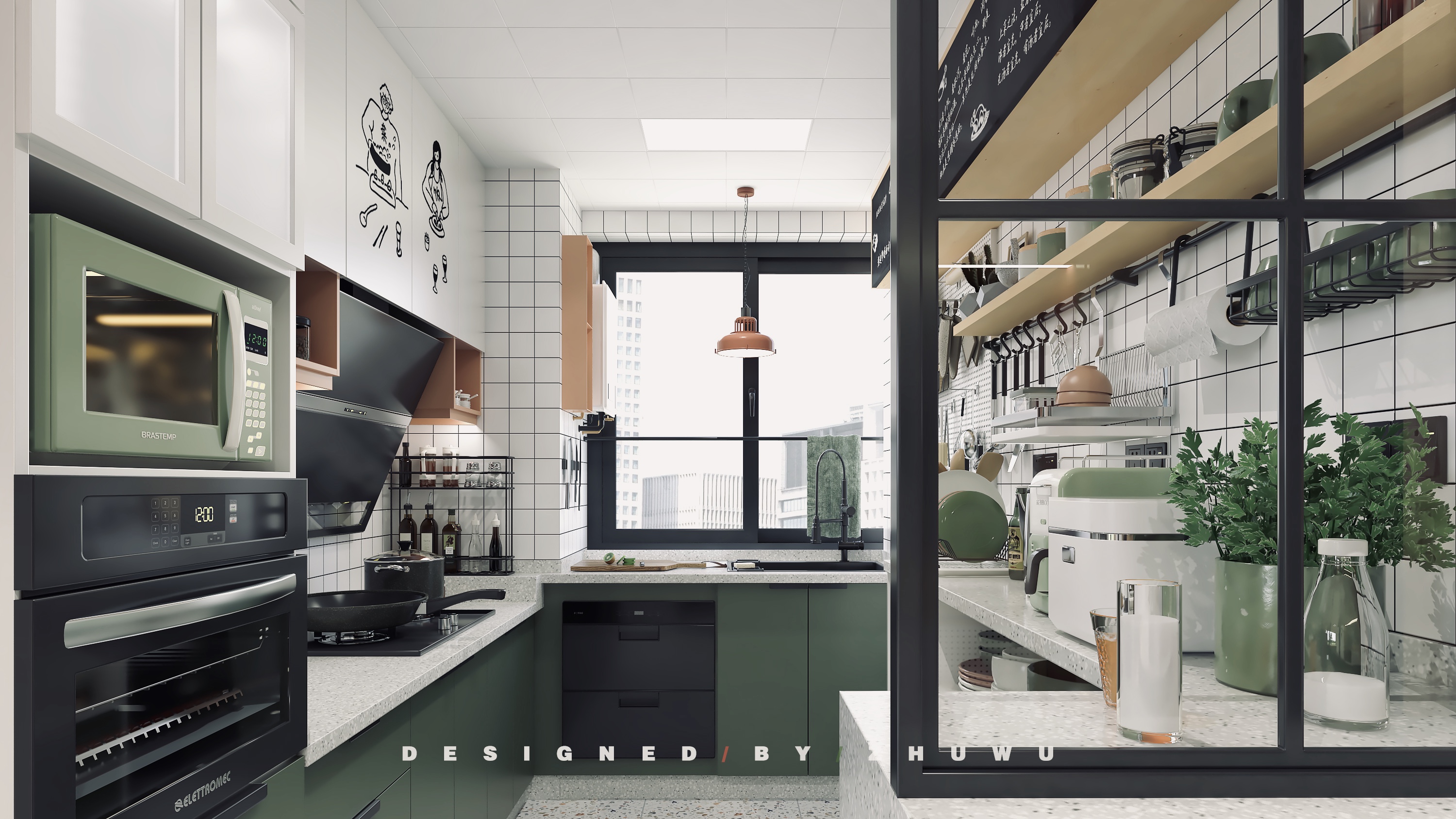 98㎡北欧复古混搭家装 | 低成本个性体验-15