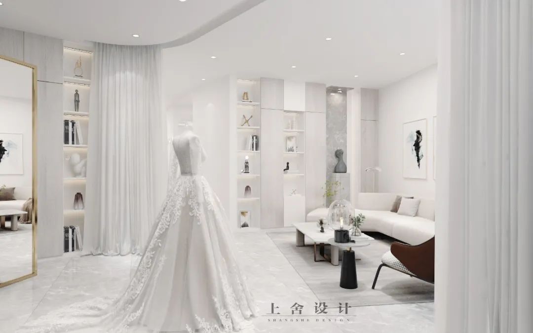 若白婚纱店丨中国上海丨上舍设计-17