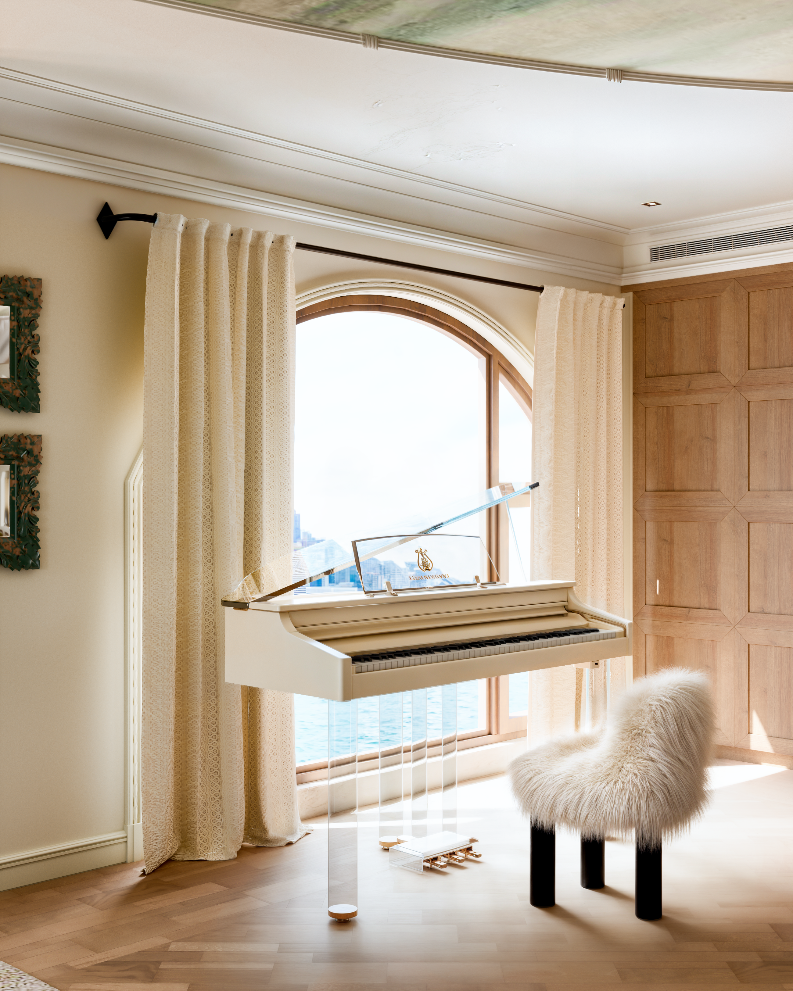 现代美式-客餐厅渲染作品！-5