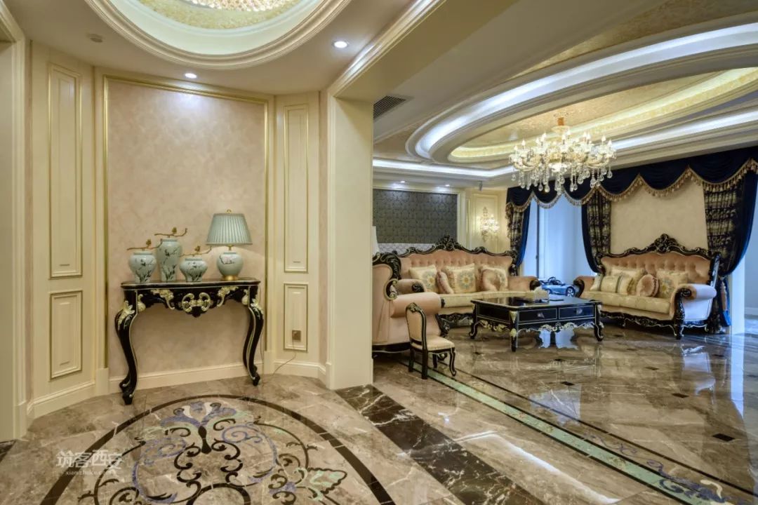 西安 330㎡新古典主义家居,融入现代元素,打造独特自我空间-7