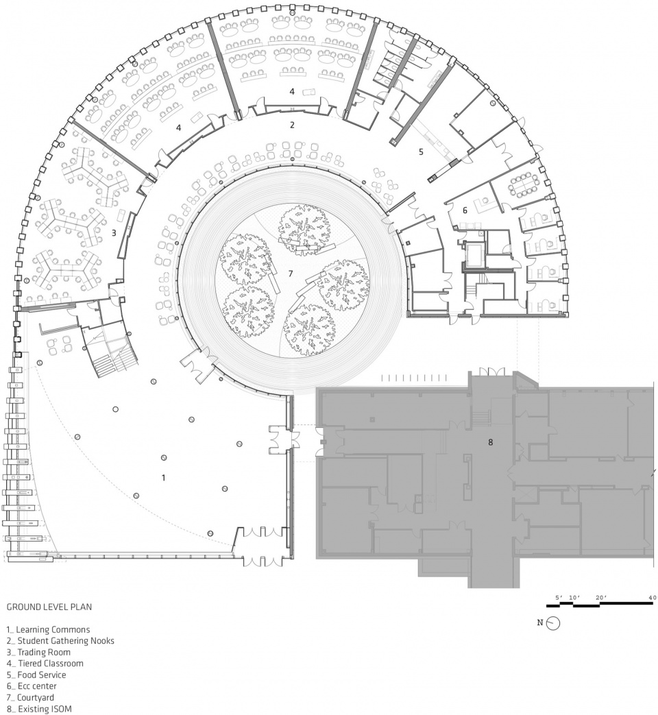 马萨诸塞大学商业创新中心 | 灵活共享空间引领校园潮流-45