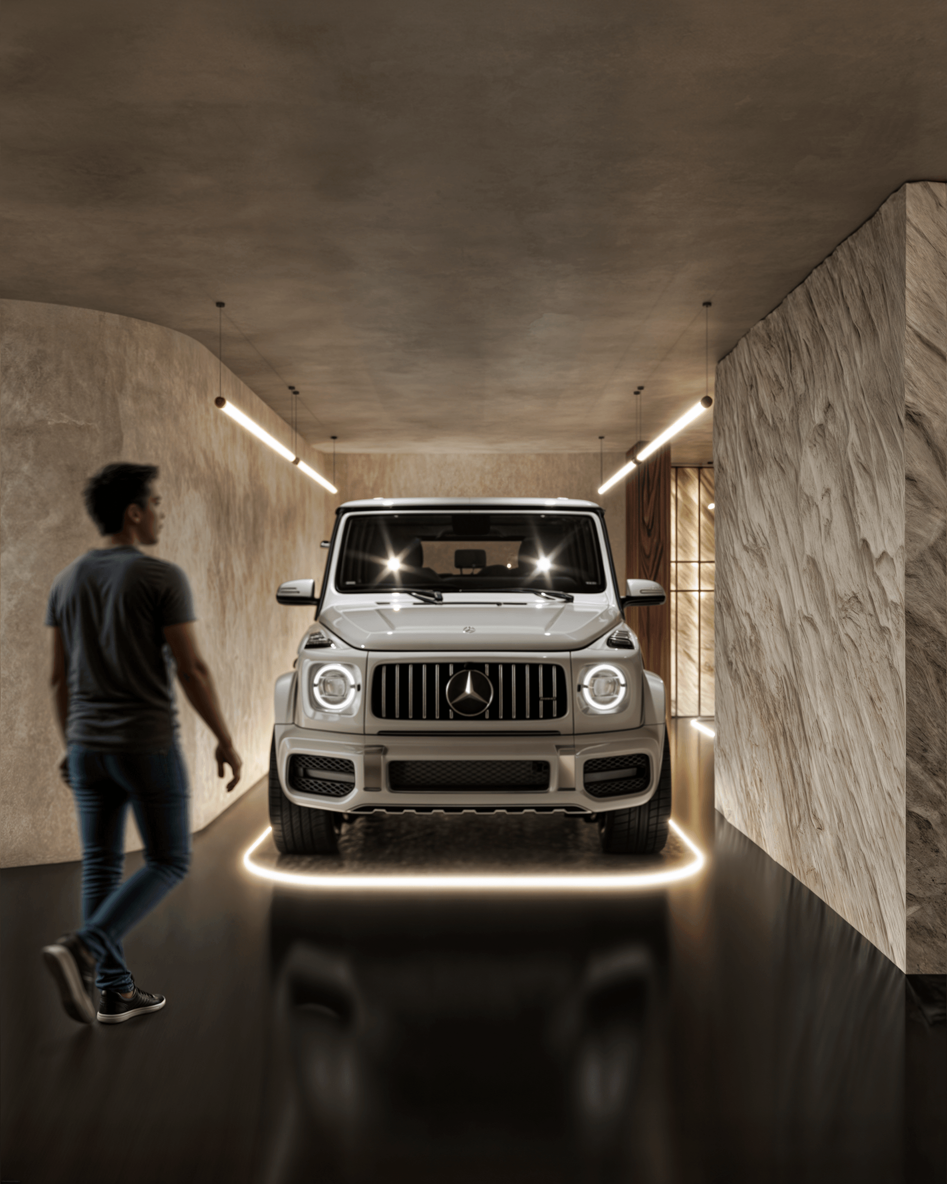 豪华别墅车库

注：你提供的Lu·ury可能是Luxury的拼写错误，我按照豪华的来进行翻译 丨Ahmed Alaa-2