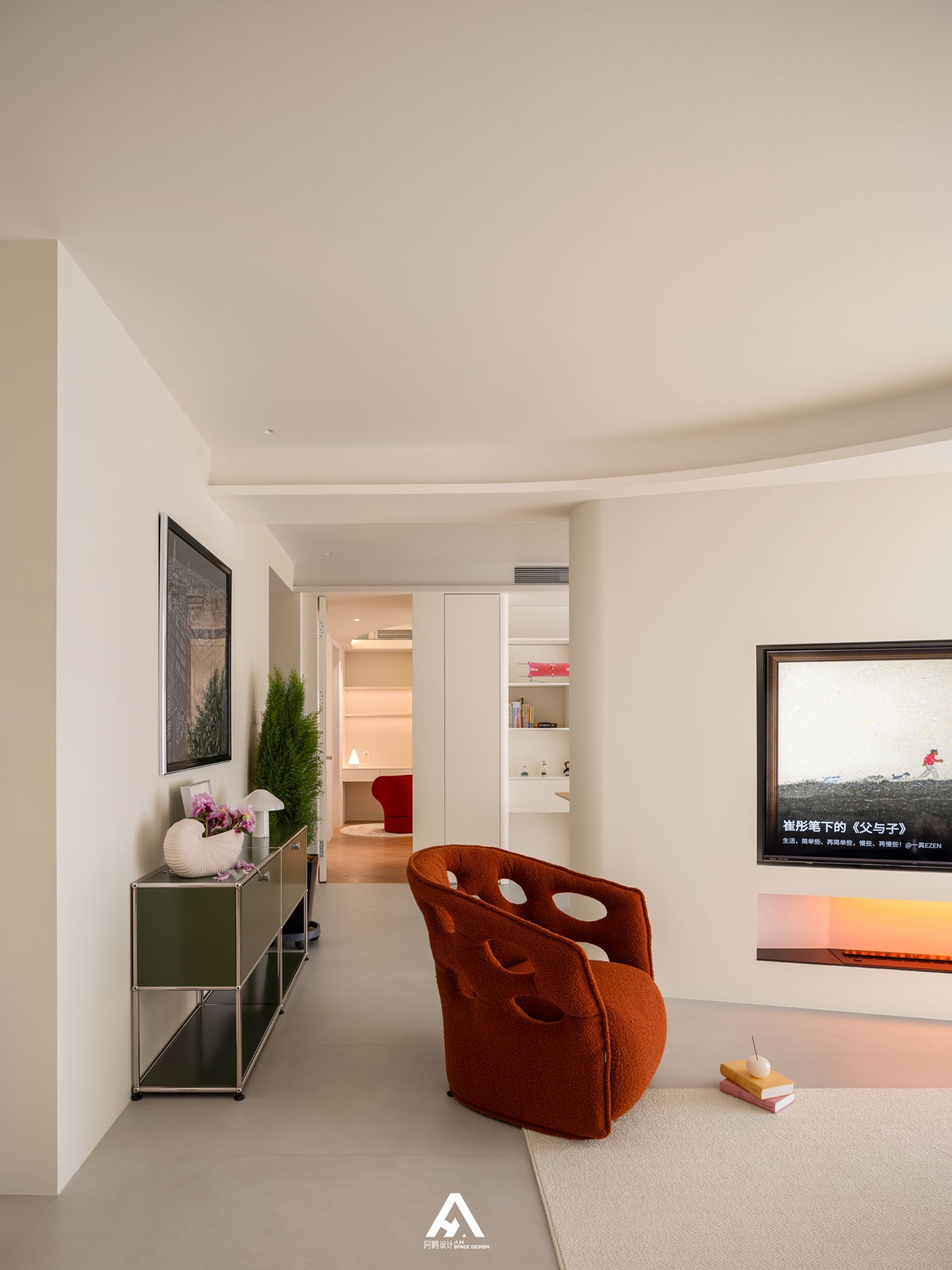 自带清凉感的家,淡彩绿意丨南昌阿鹤设计-5