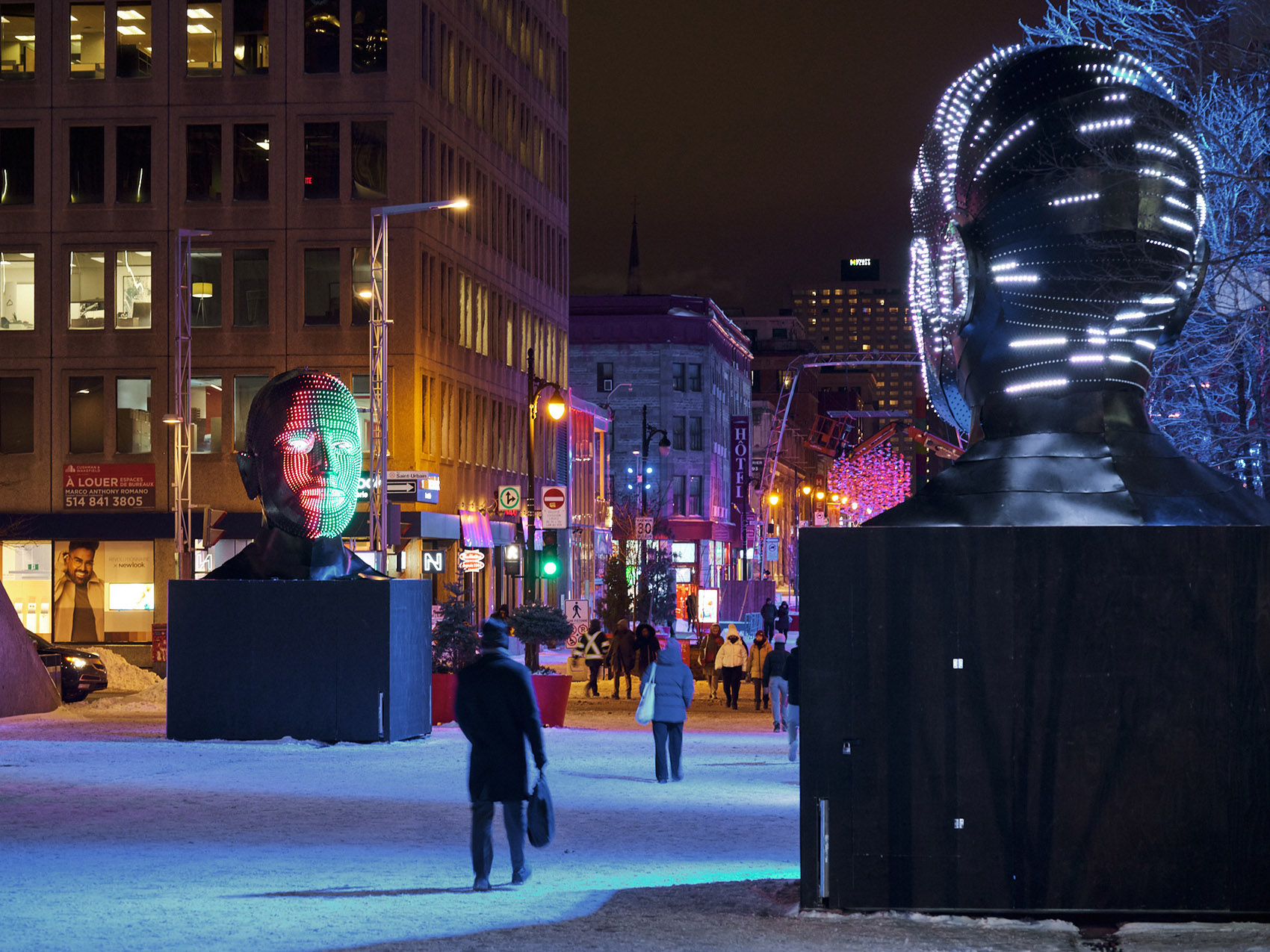 LUMINO灯光艺术节丨加拿大蒙特利尔丨众多艺术家（如Limelight Art,Chevalvert等）-12