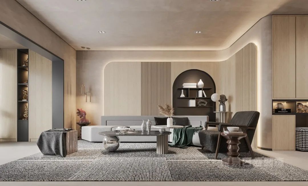 168㎡意式轻奢风格装修，优雅脱俗，不染人间烟火-17